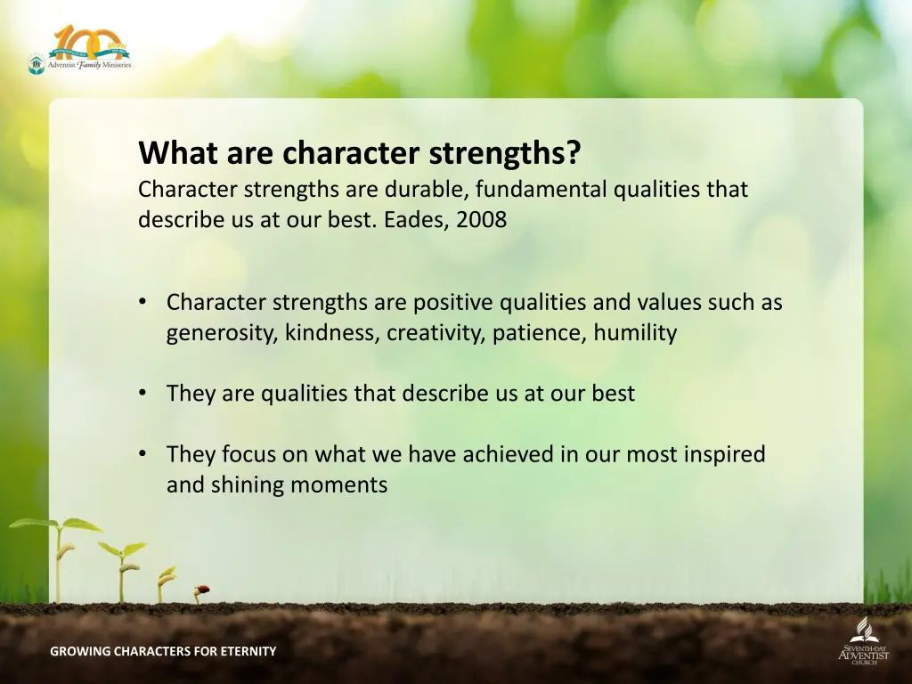 what are character strengths character strengths