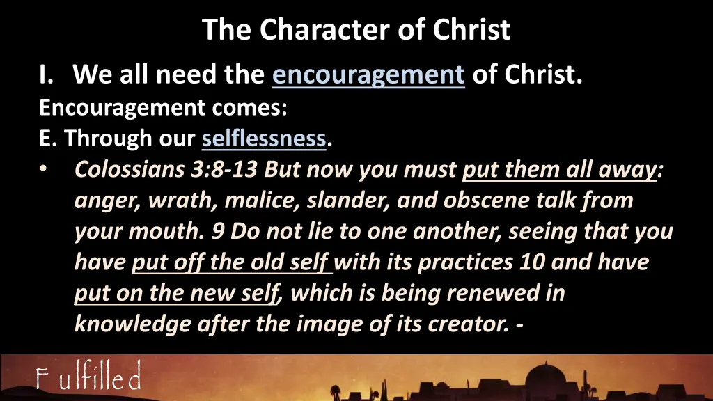 the character of christ 10