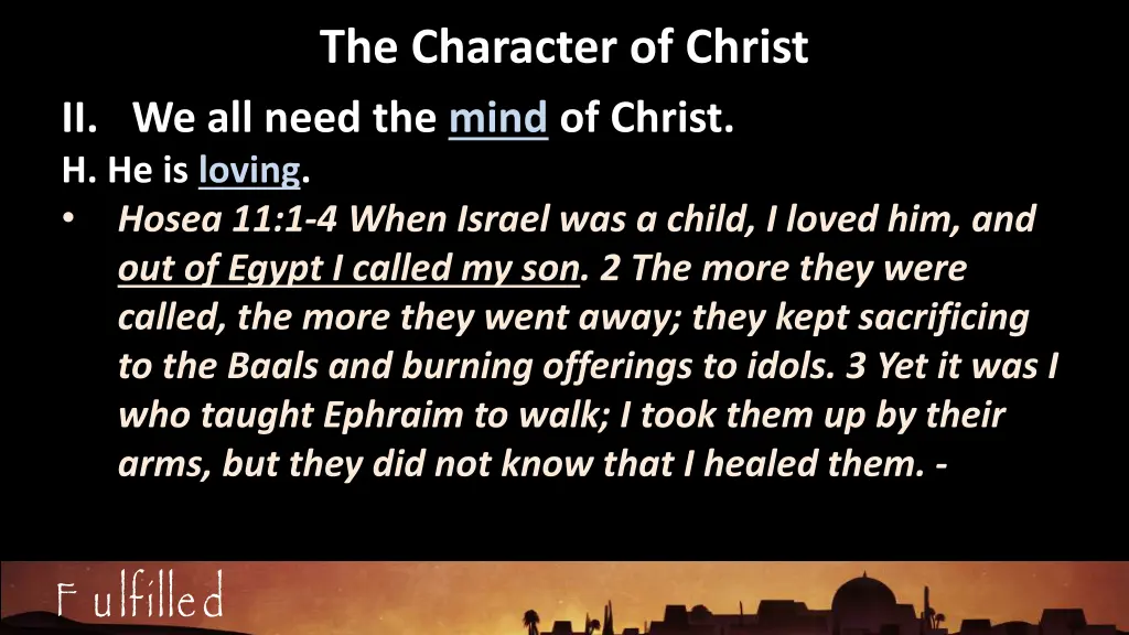 the character of christ 30