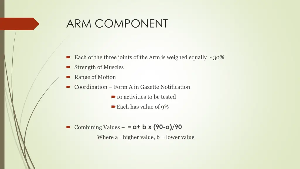 arm component