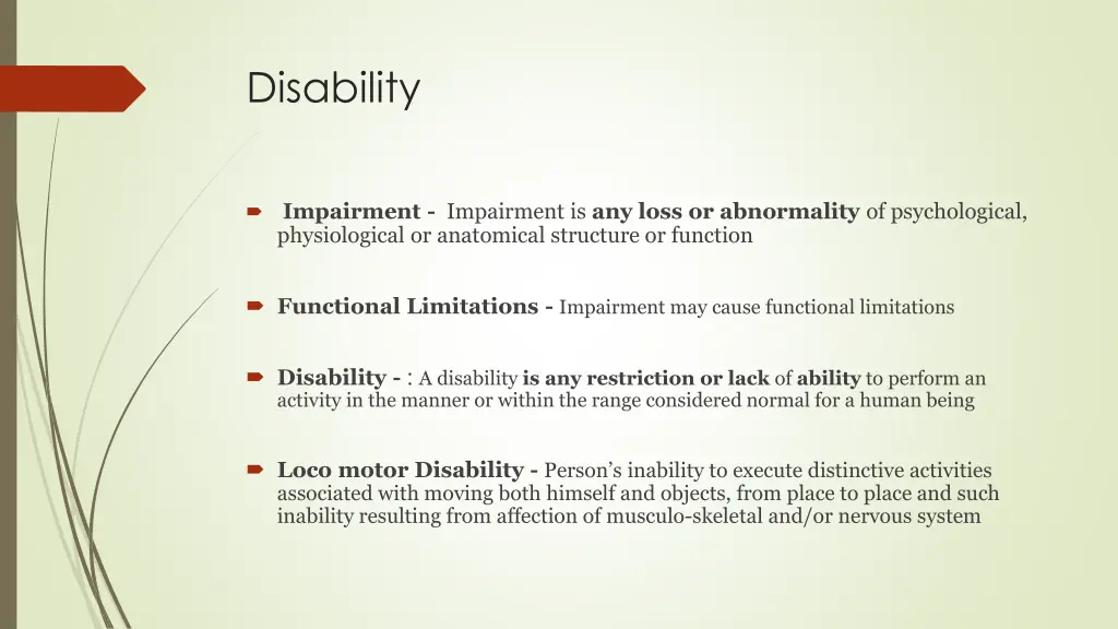 disability