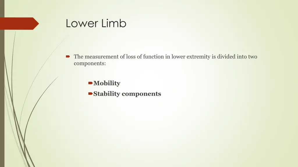 lower limb