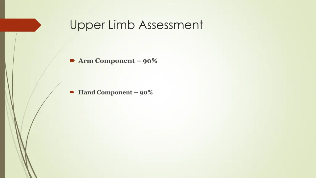 upper limb assessment