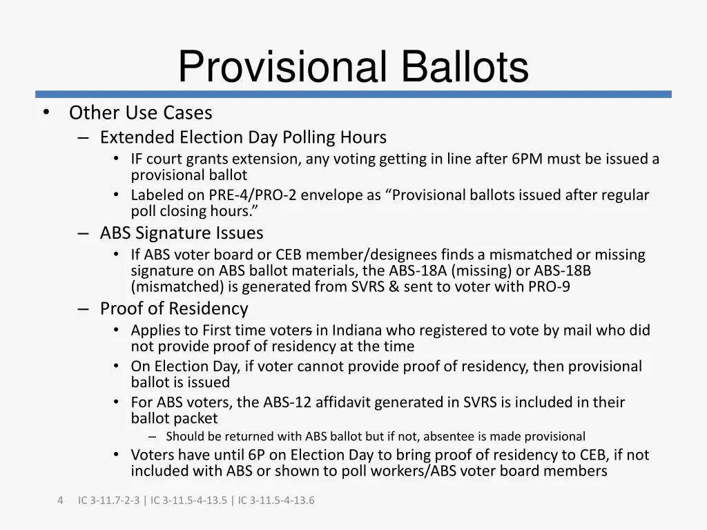 provisional ballots other use cases extended