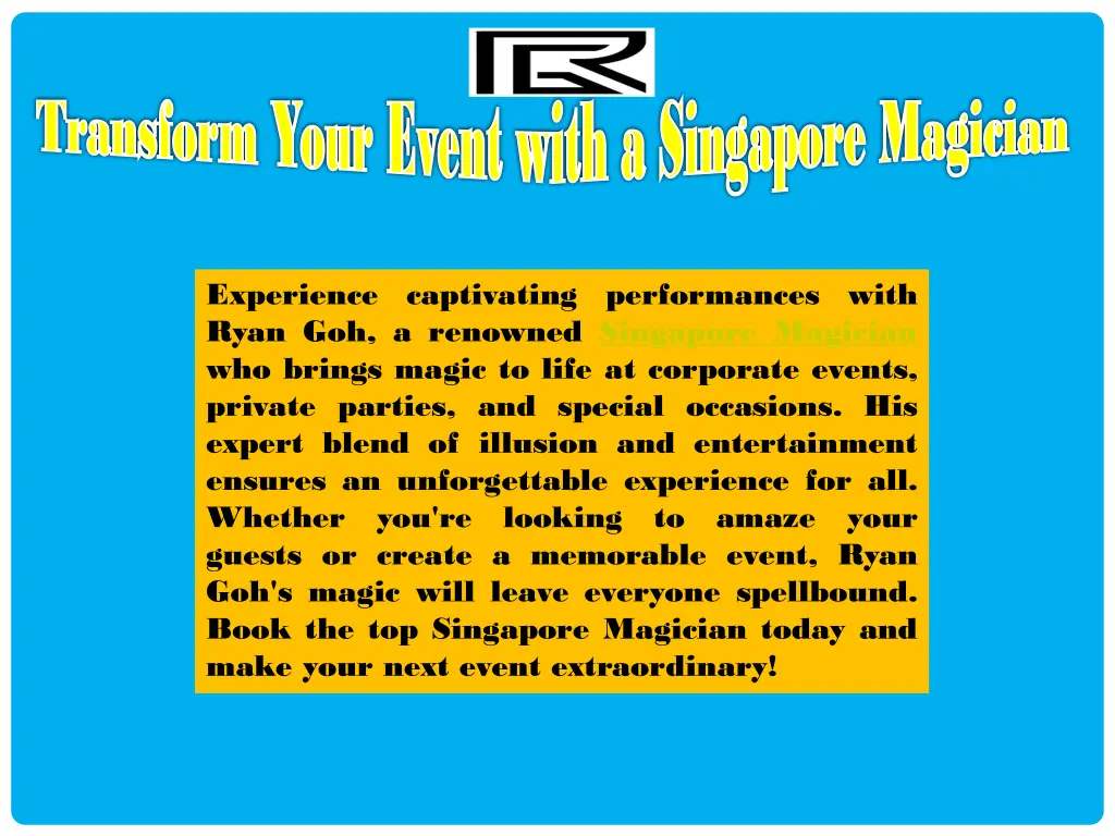 transform your event with a singapore magician 3