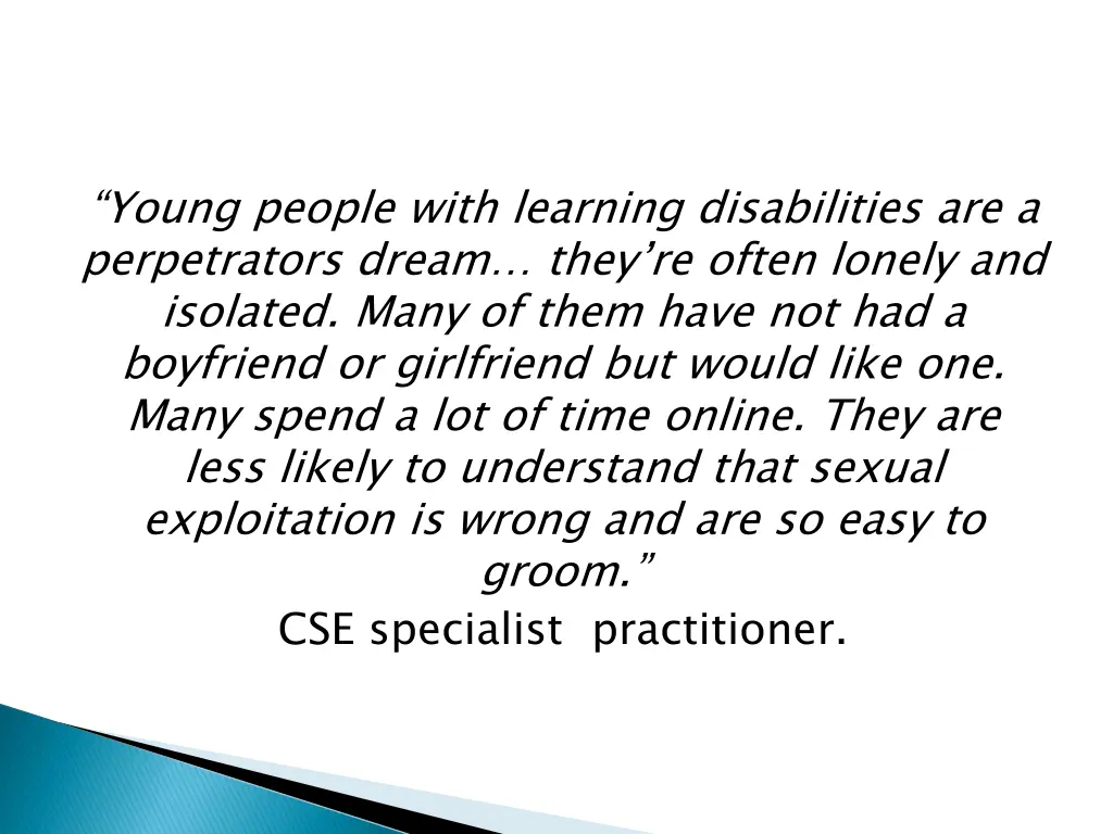 young people with learning disabilities