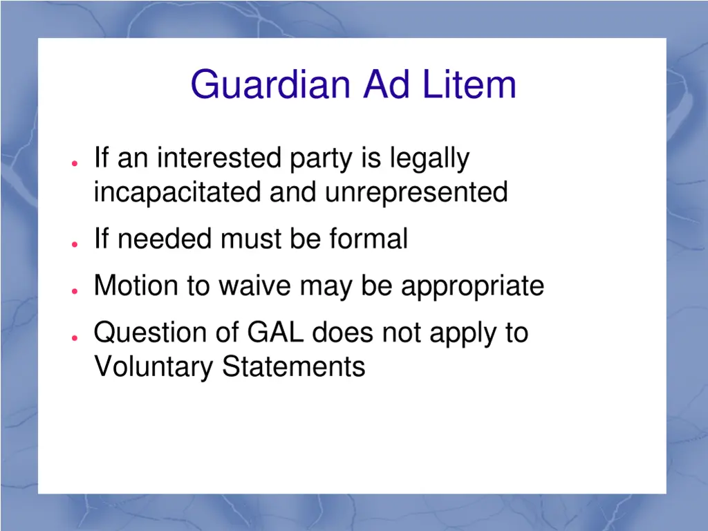 guardian ad litem