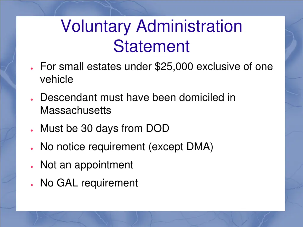 voluntary administration statement