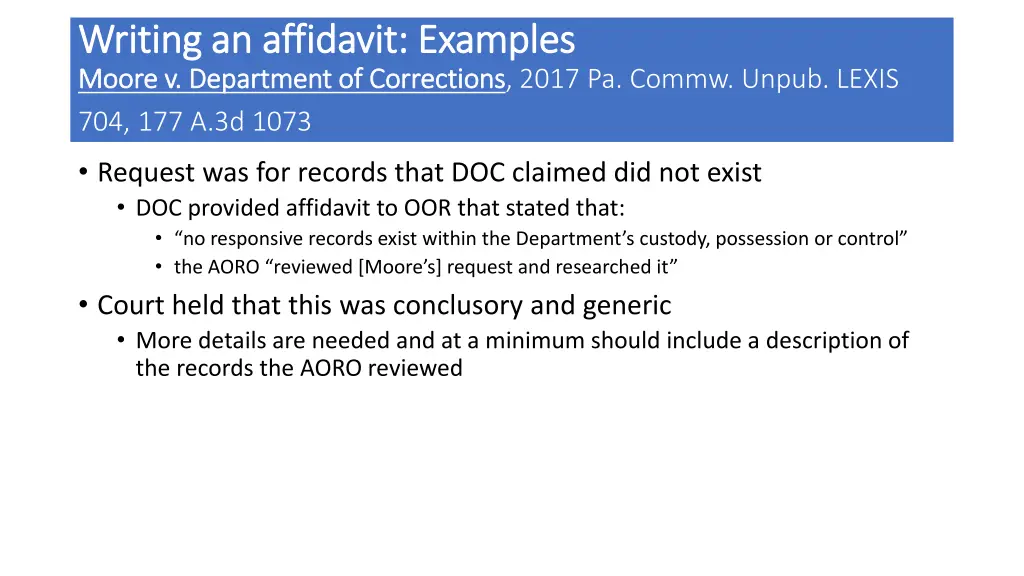 writing an affidavit examples writing 1