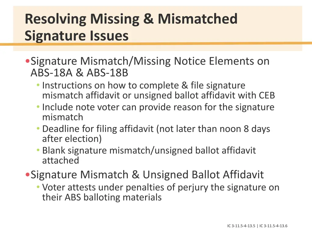 resolving missing mismatched signature issues