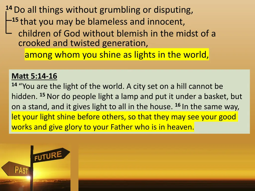 14 do all things without grumbling or disputing 1