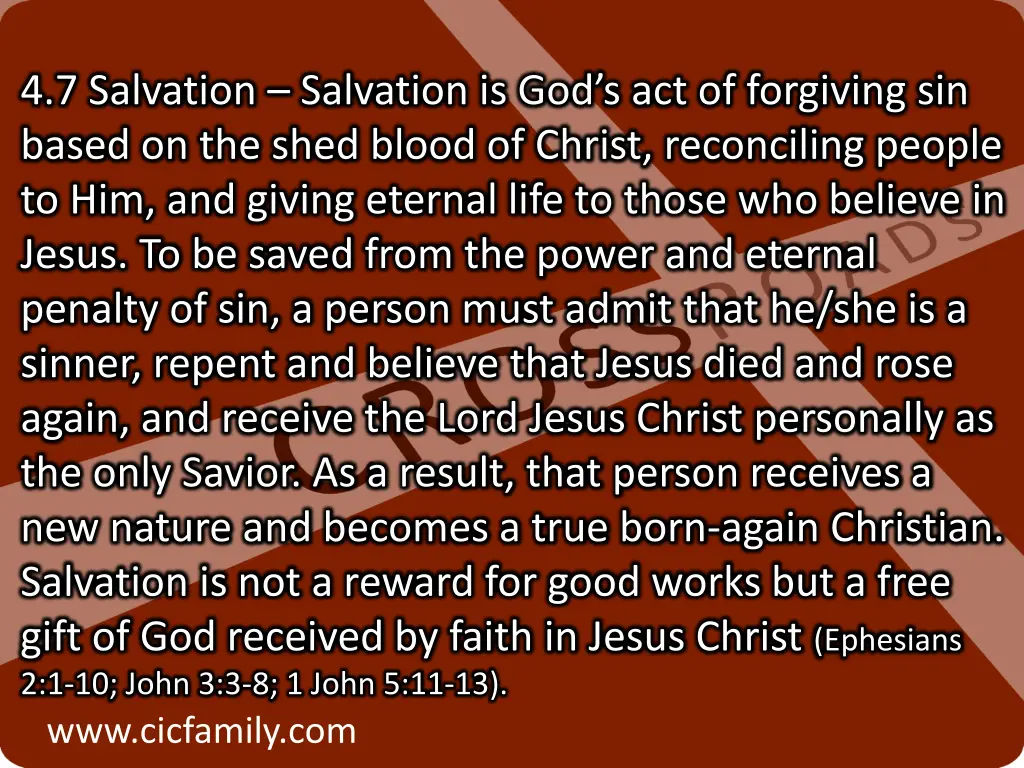 4 7 salvation salvation is god s act of forgiving