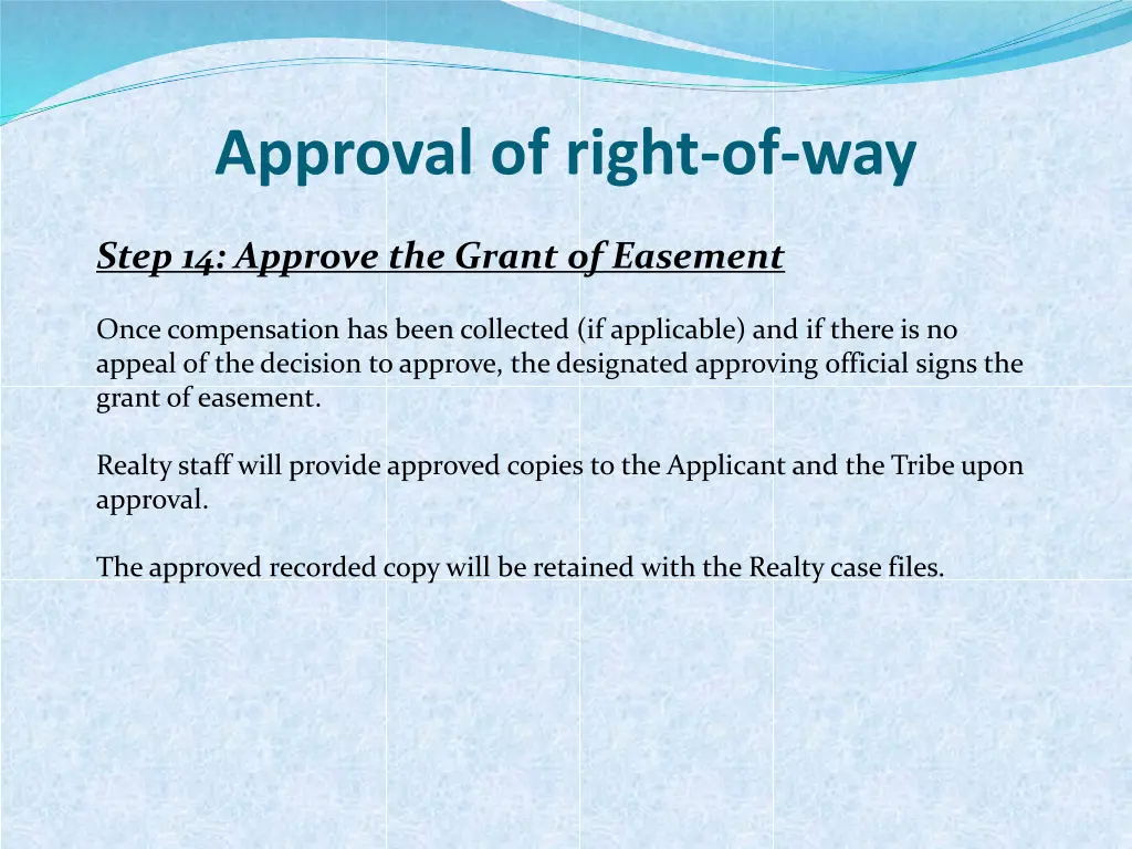 approval of right of way 1