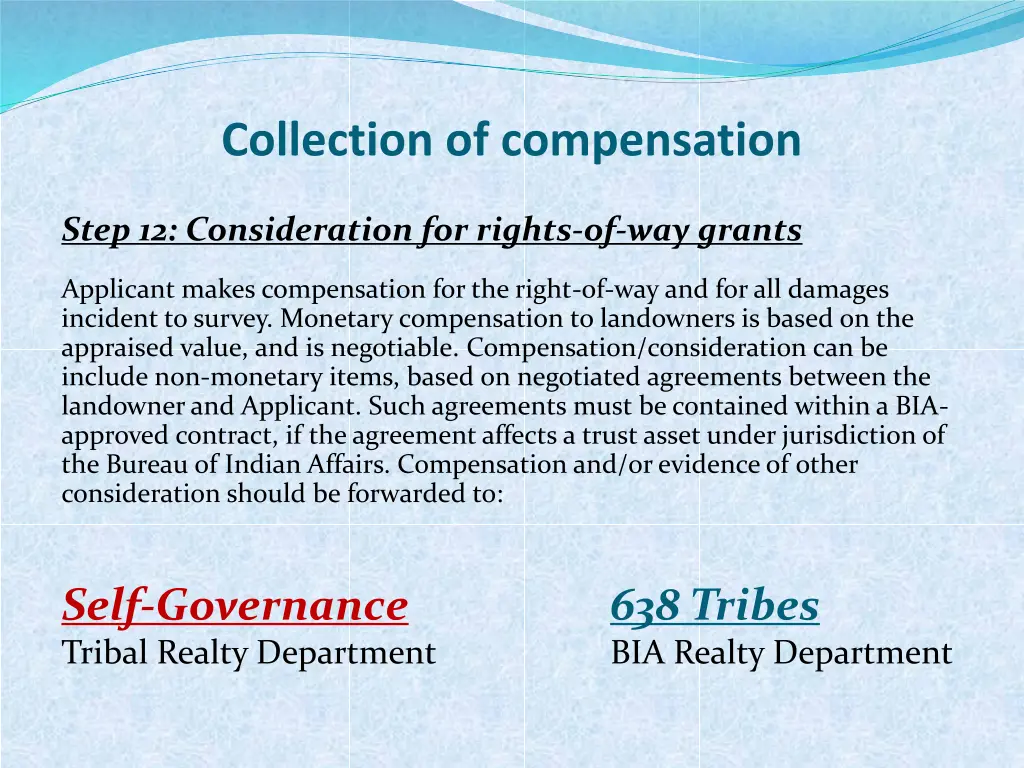 collection of compensation