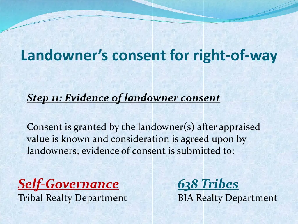 landowner s consent for right of way