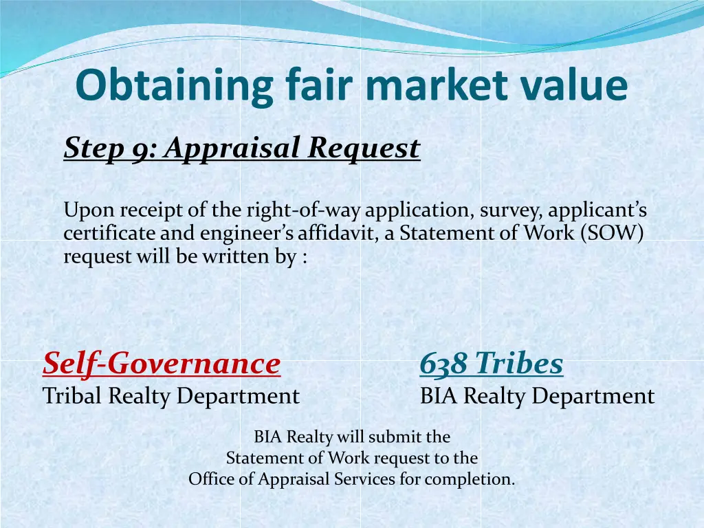 obtaining fair market value