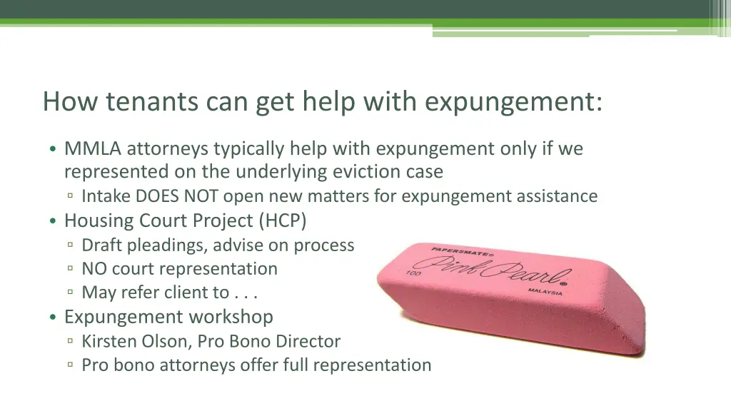 how tenants can get help with expungement