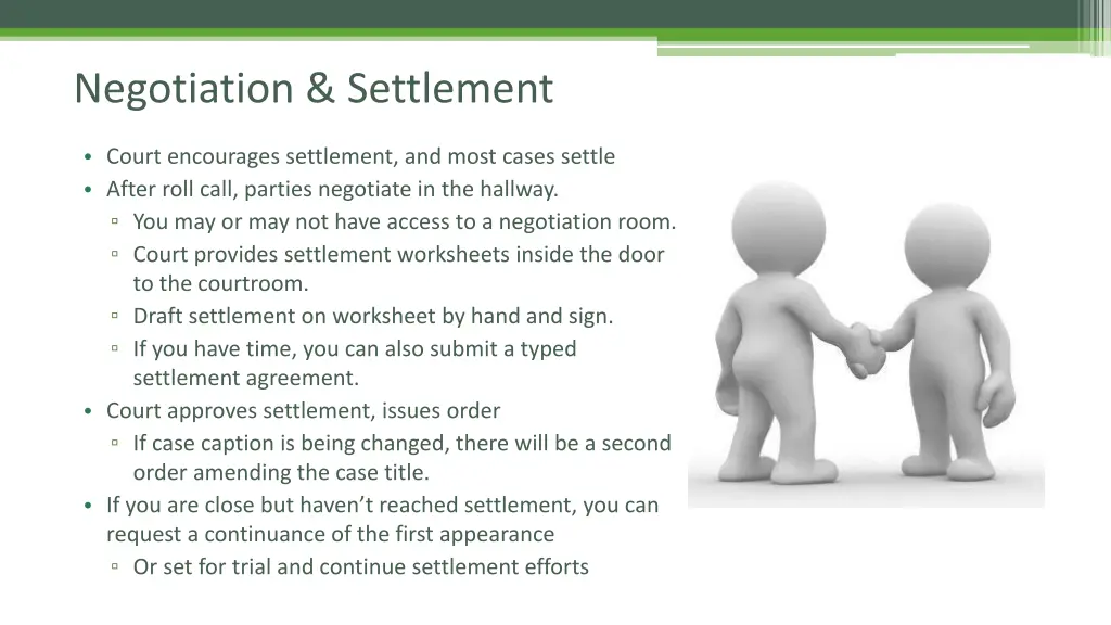 negotiation settlement