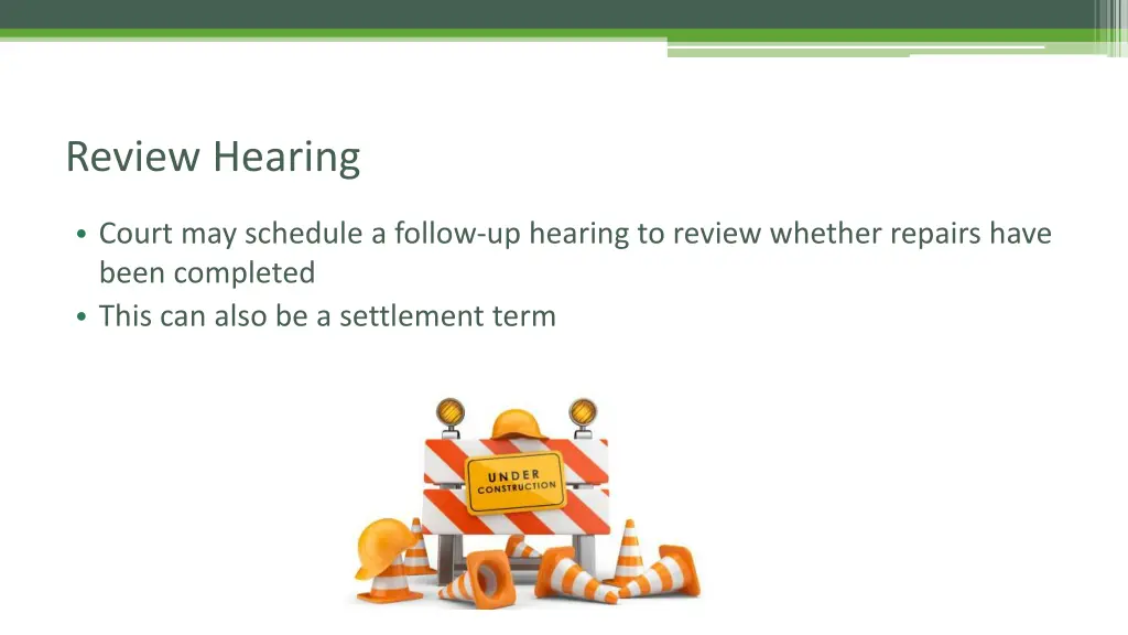 review hearing