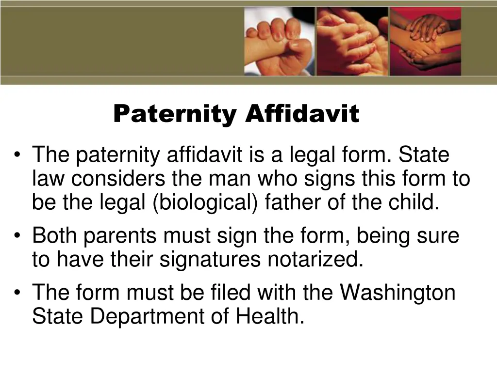 paternity affidavit