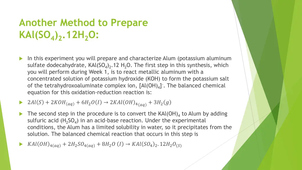 another method to prepare kal so 4 2 12h 2 o