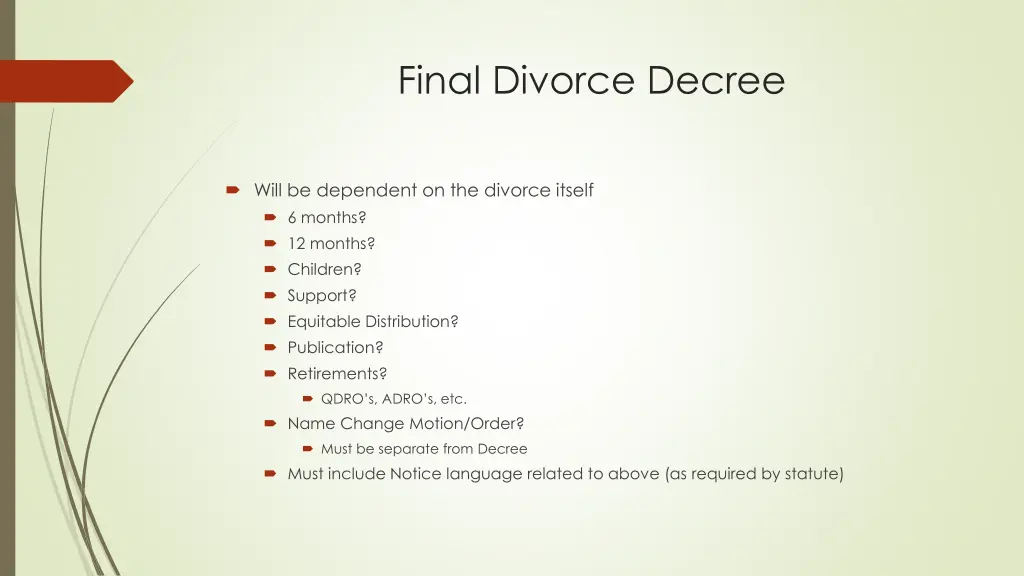 final divorce decree