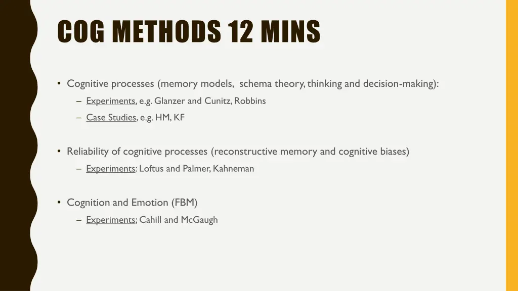 cog methods 12 mins