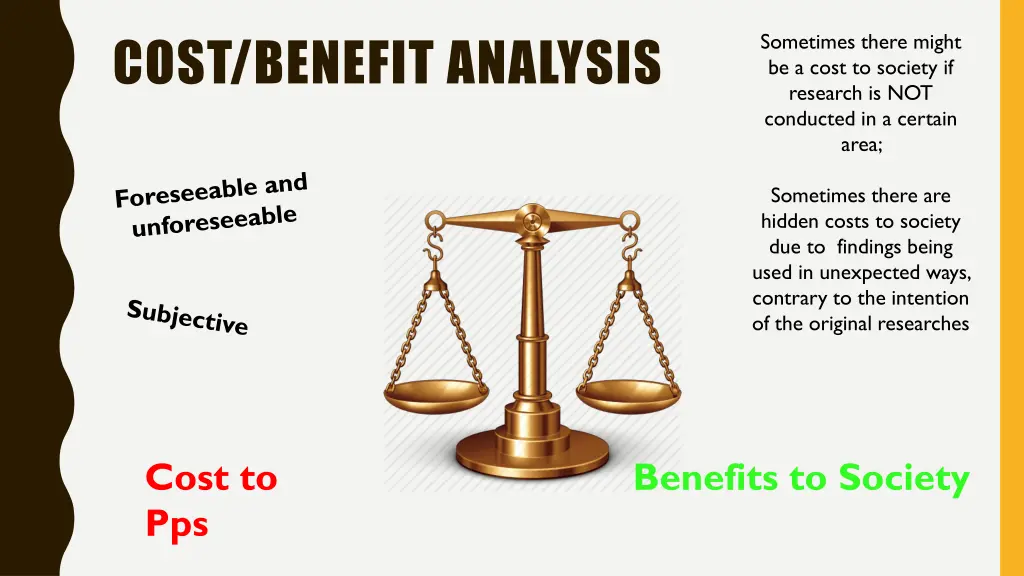 cost benefit analysis