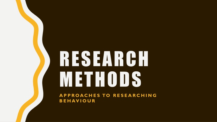 research methods approaches to researching