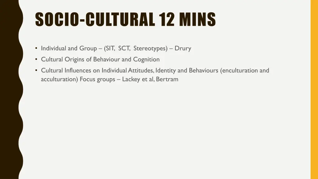 socio cultural 12 mins