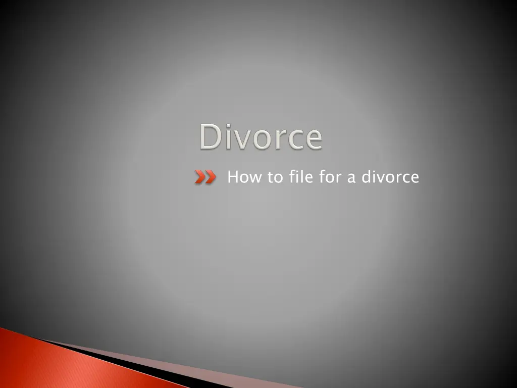 how to file for a divorce