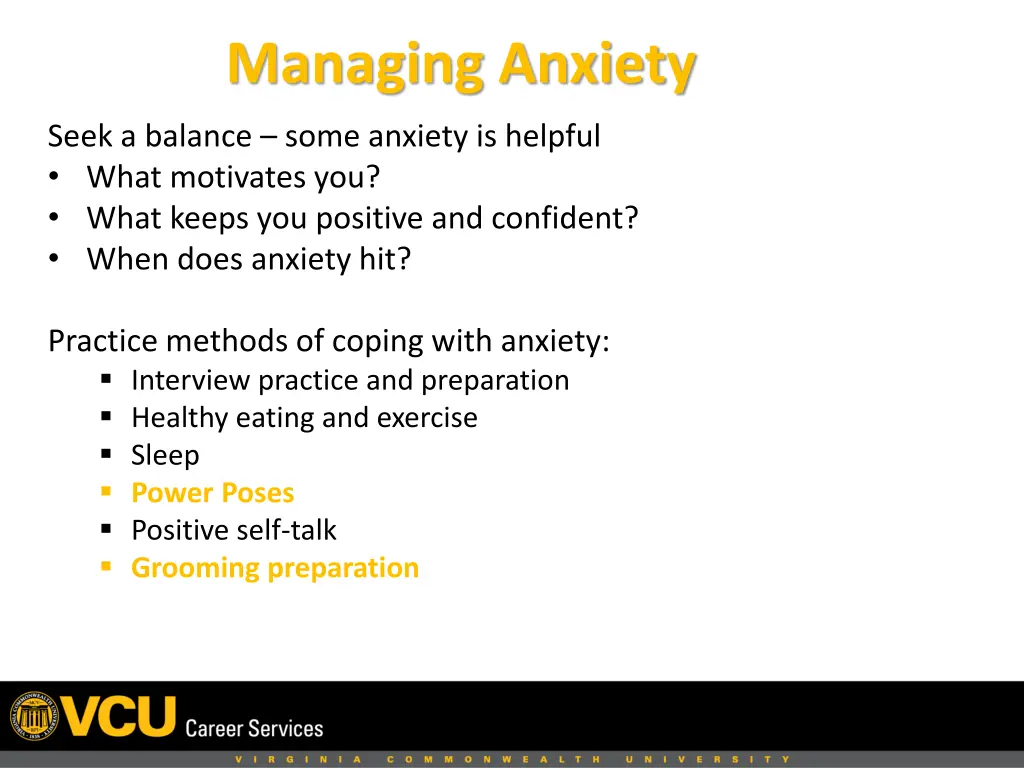 managing anxiety