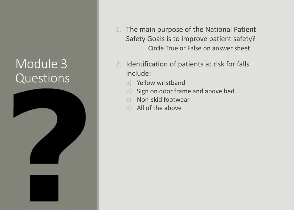 1 the main purpose of the national patient safety