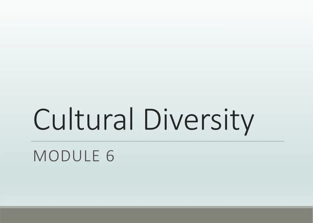 cultural diversity