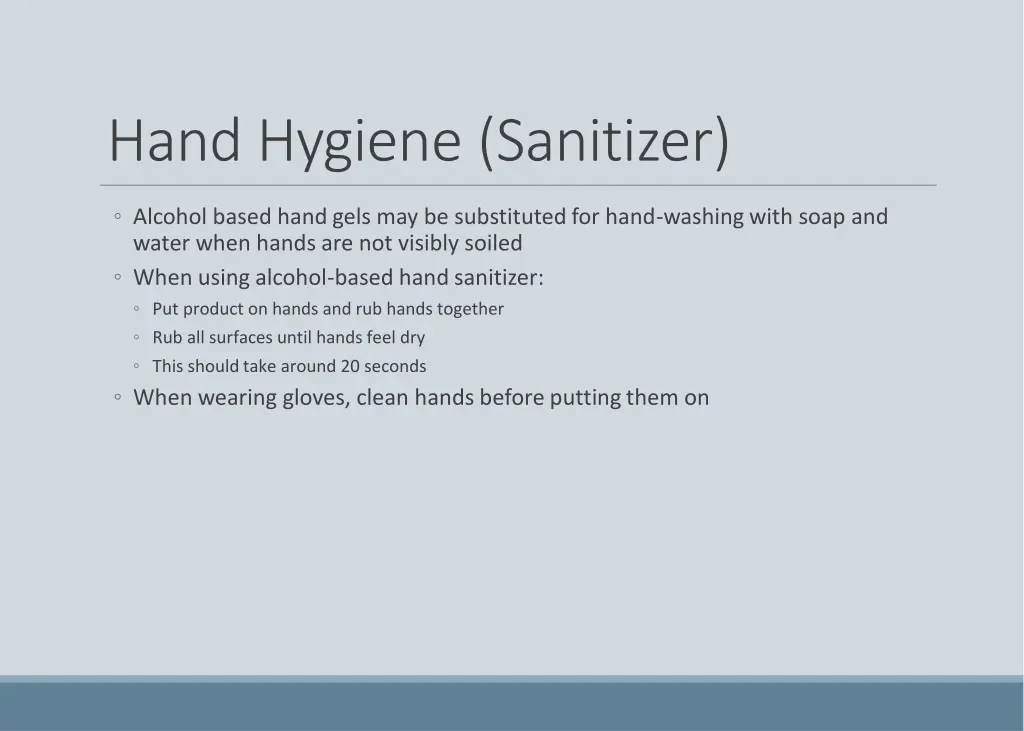 hand hygiene sanitizer