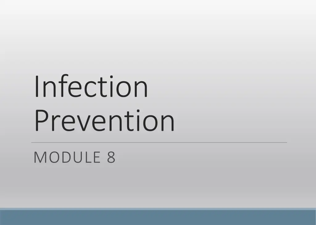 infection prevention