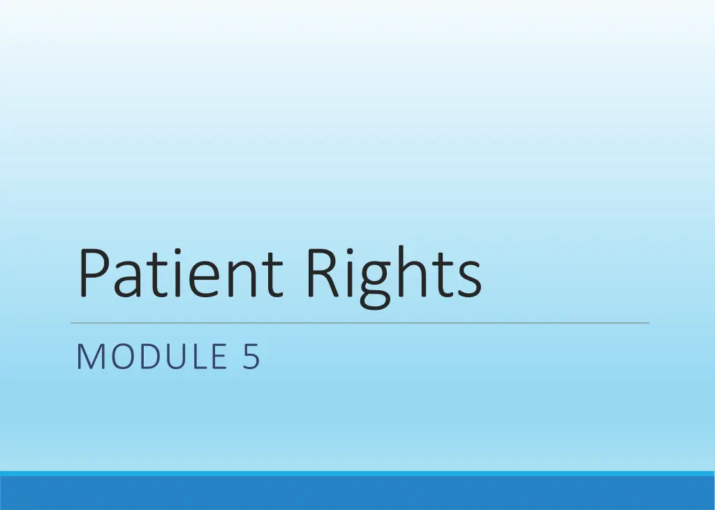 patient rights