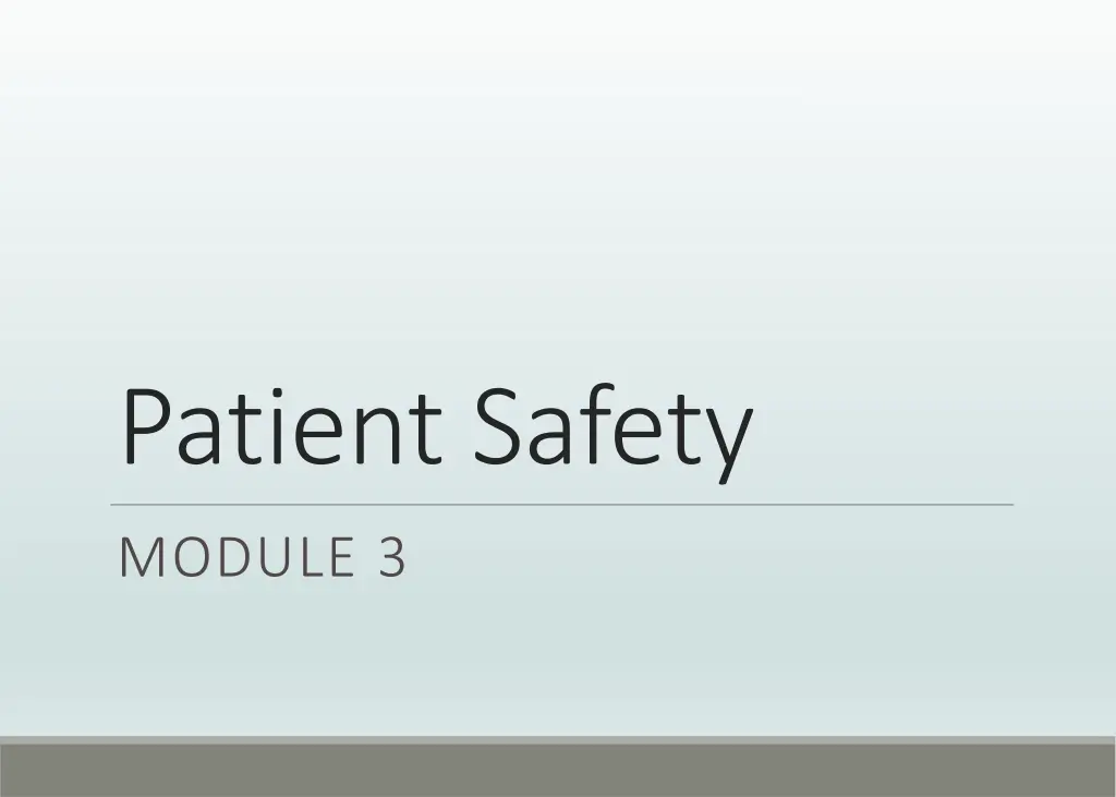 patient safety