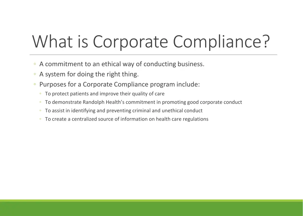 what is corporate compliance