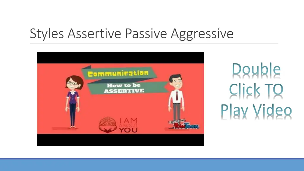 styles assertive passive aggressive