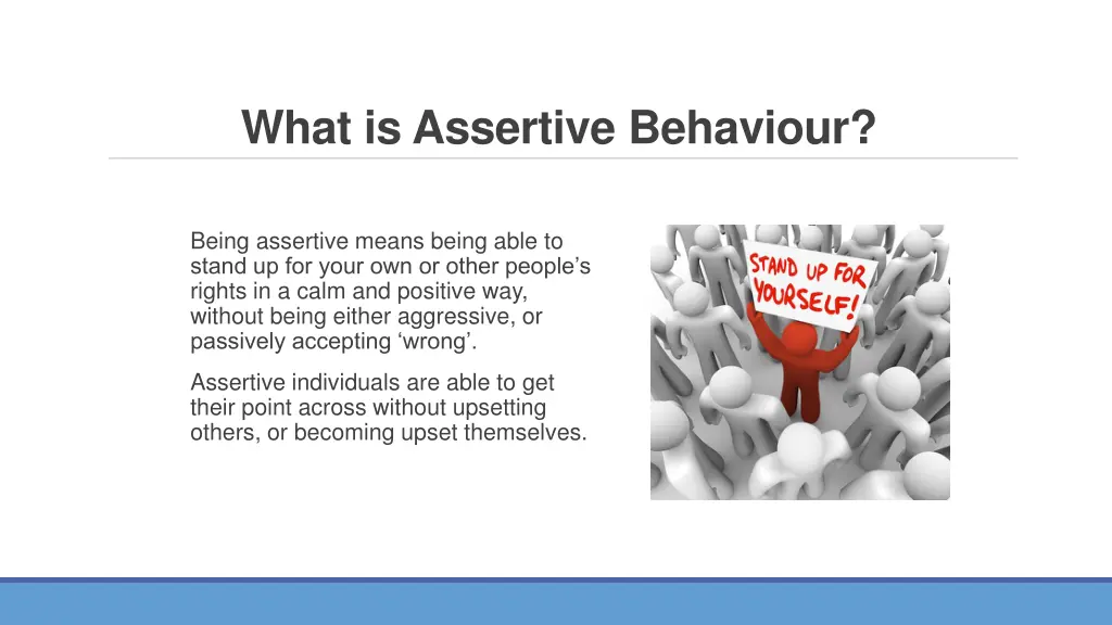 what is assertive behaviour