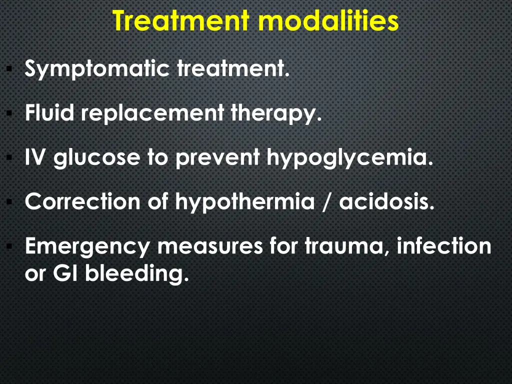 treatment modalities