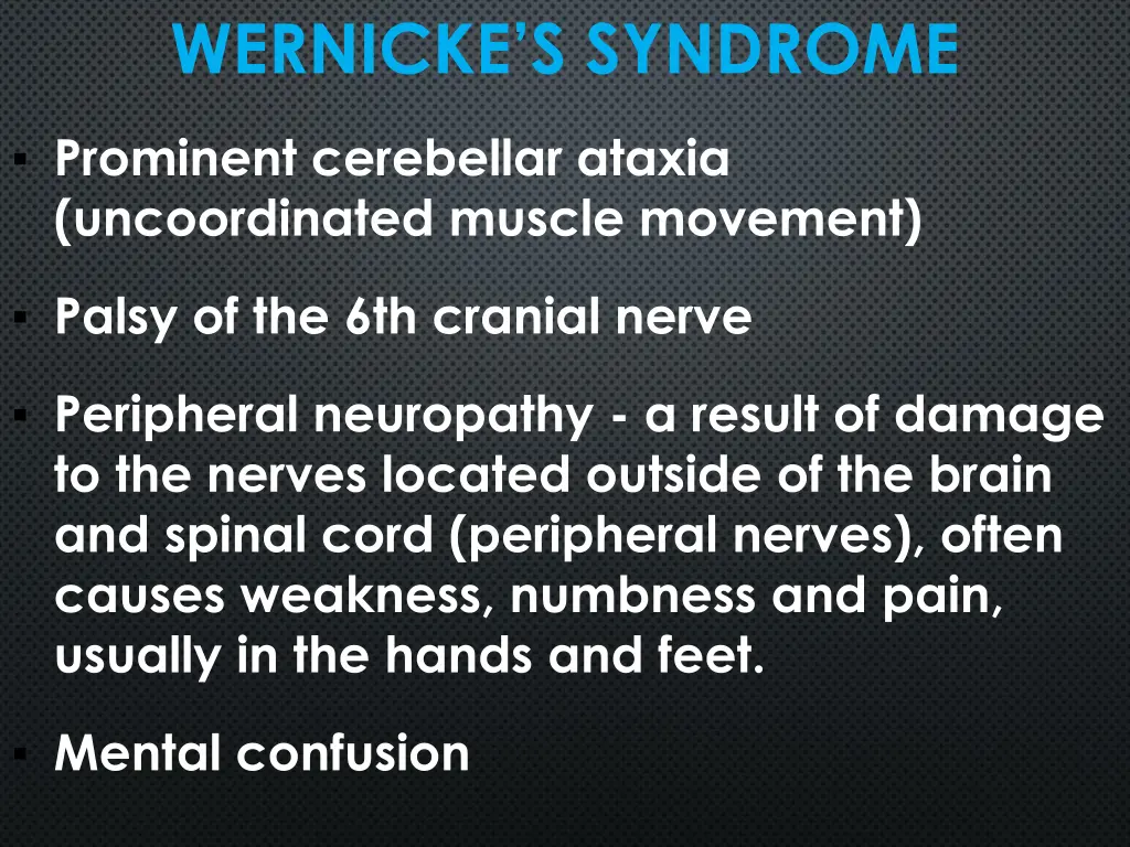 wernicke s syndrome