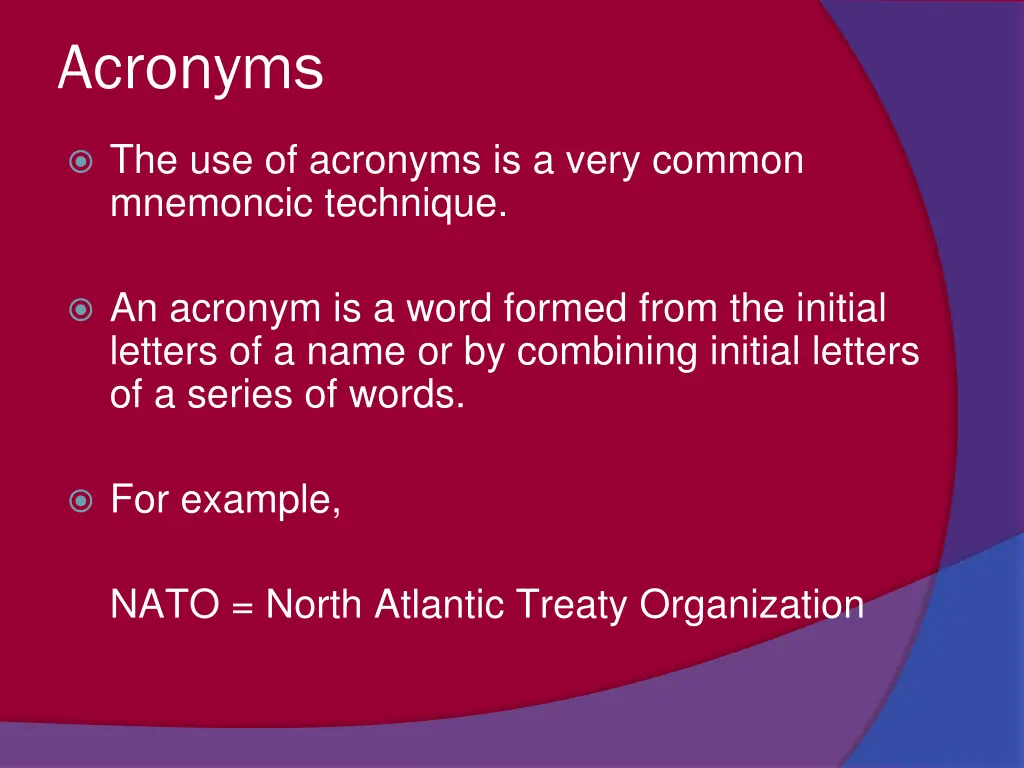 acronyms