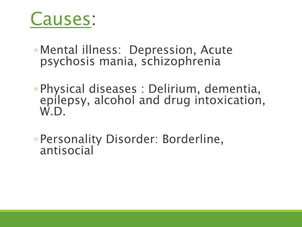 causes