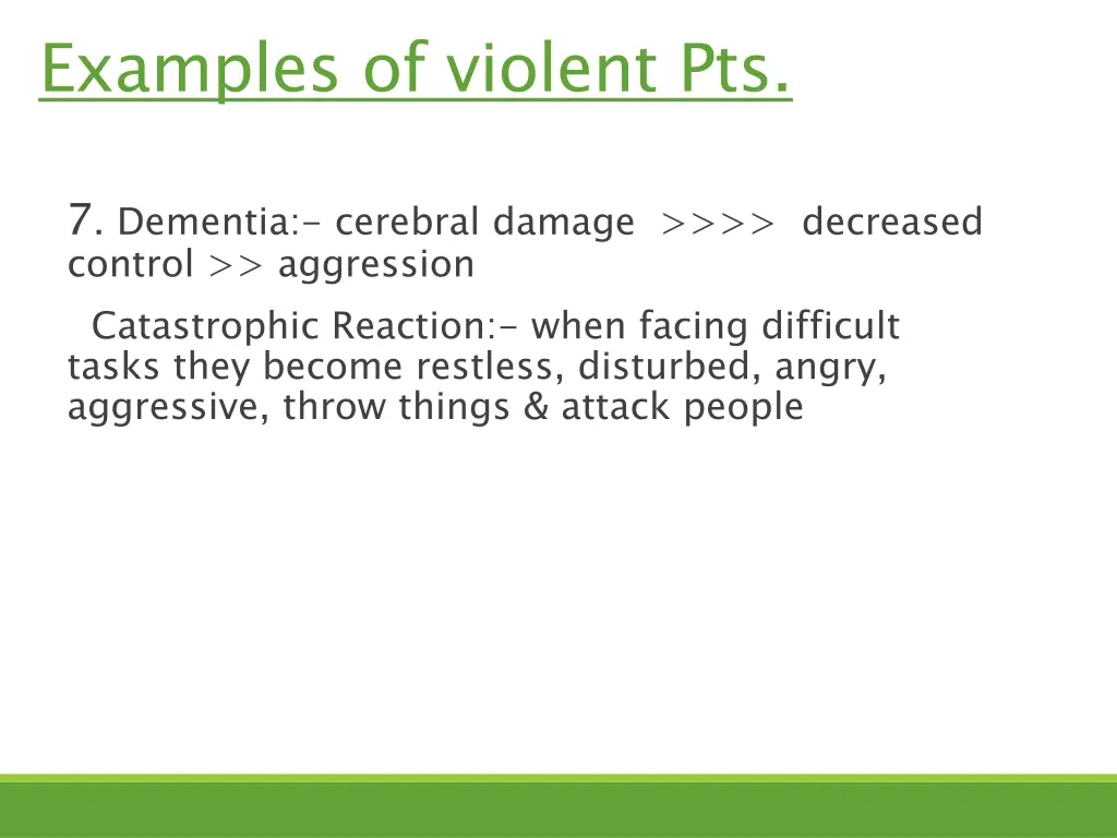 examples of violent pts 3