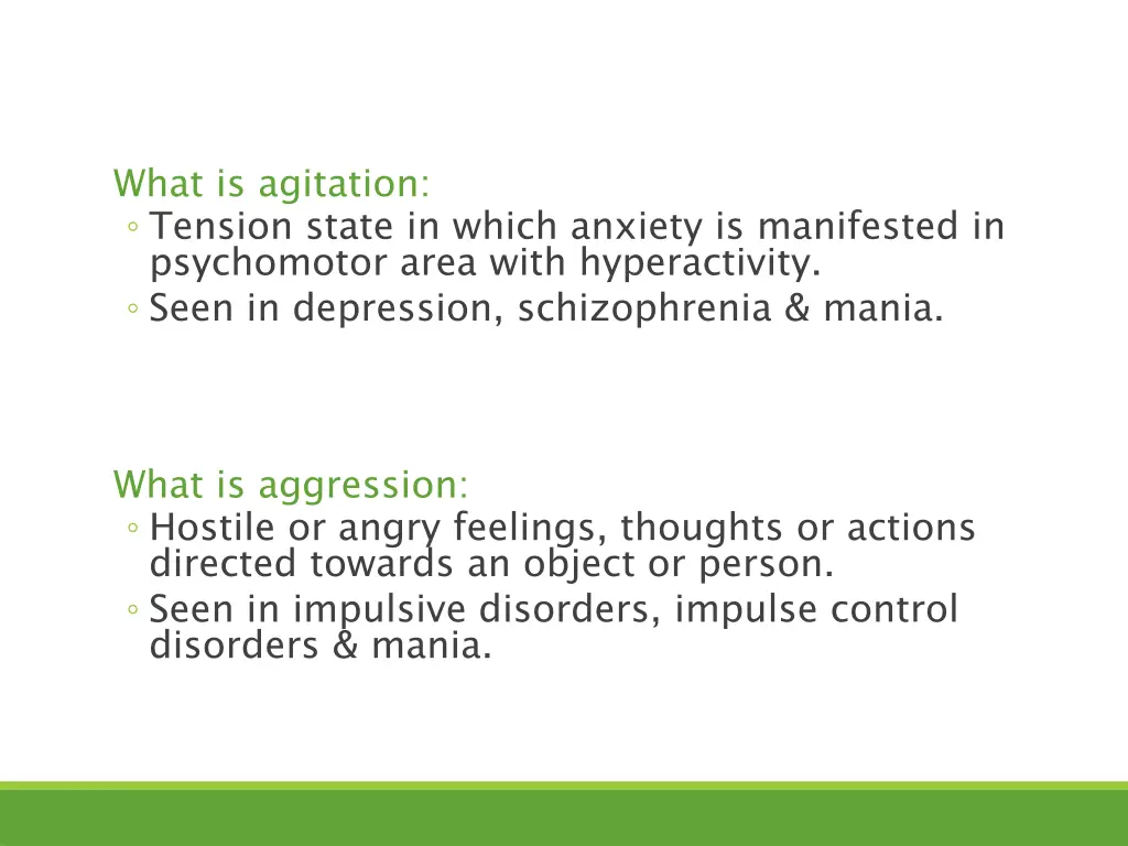 what is agitation tension state in which anxiety