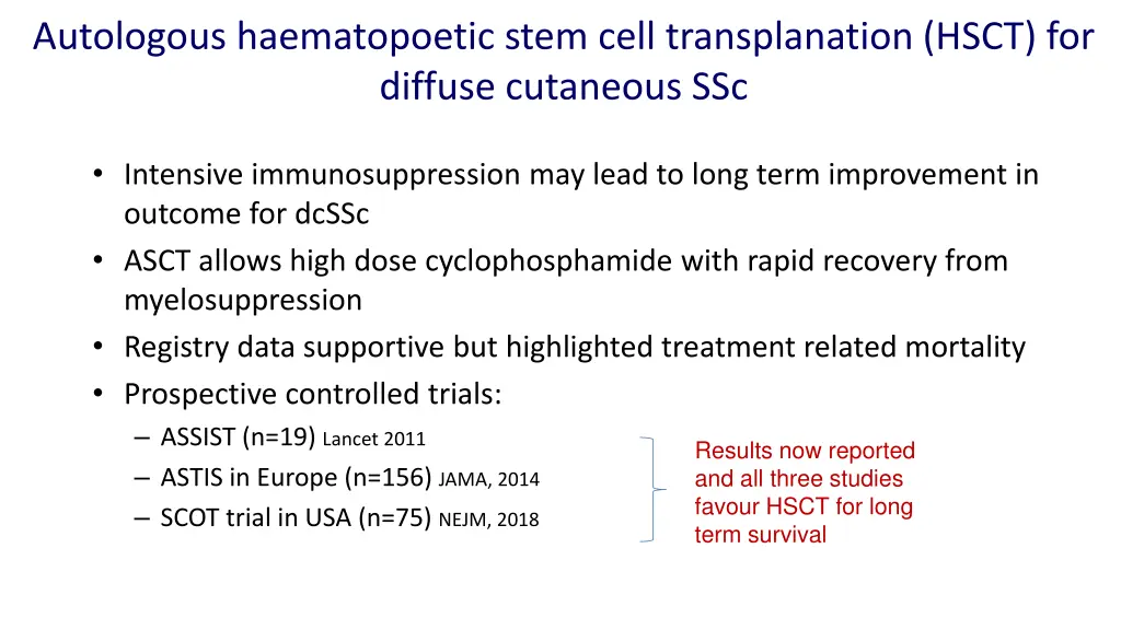 autologous haematopoetic stem cell transplanation