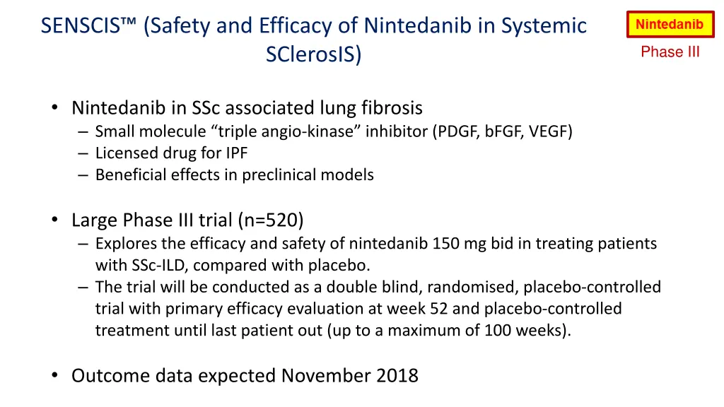 senscis safety and efficacy of nintedanib