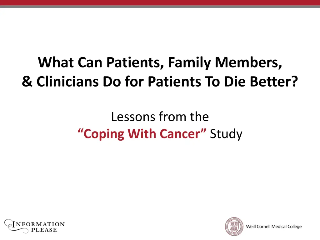 what can patients family members clinicians